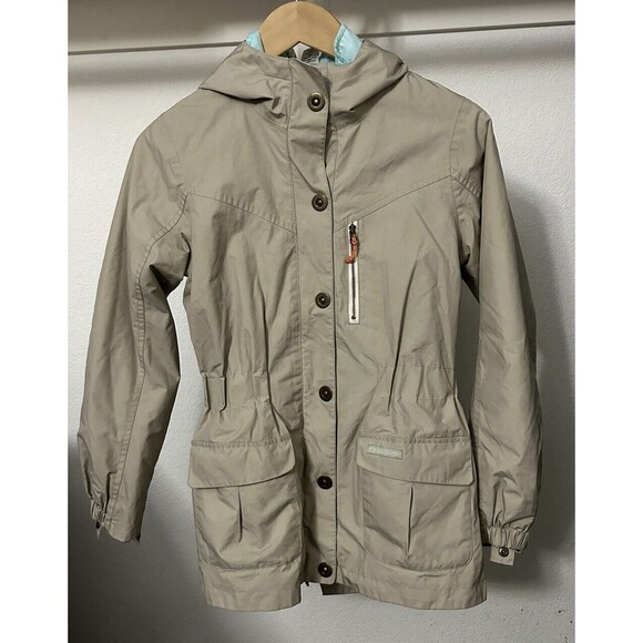 Quechua Kutuna Girl's Size 14 USA 3 in 1 Beige Ski Jacket Removable Down Jacket